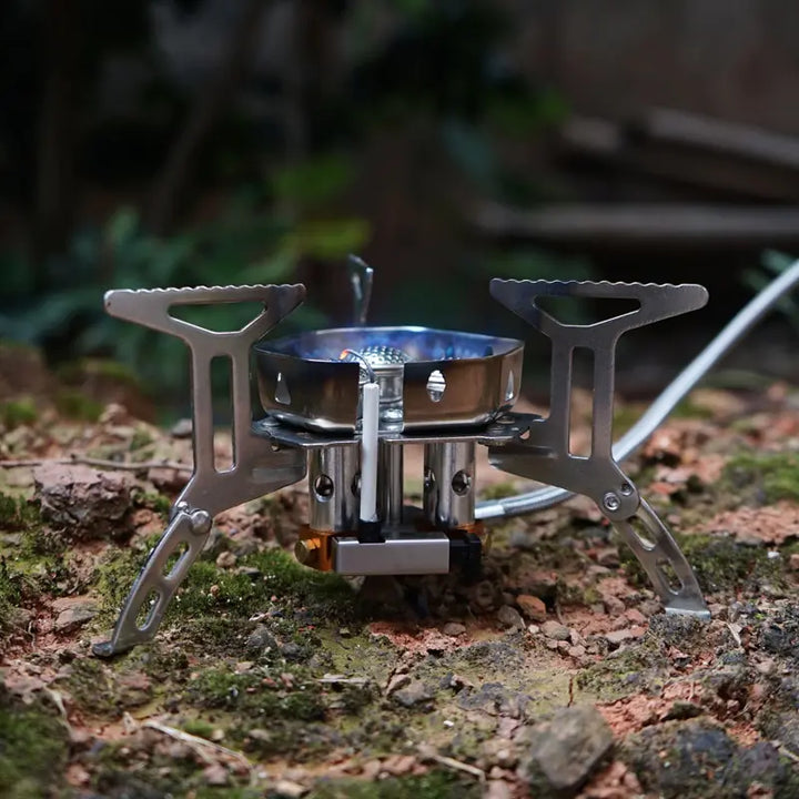 Outdoor Three Head Camping Stove Gear