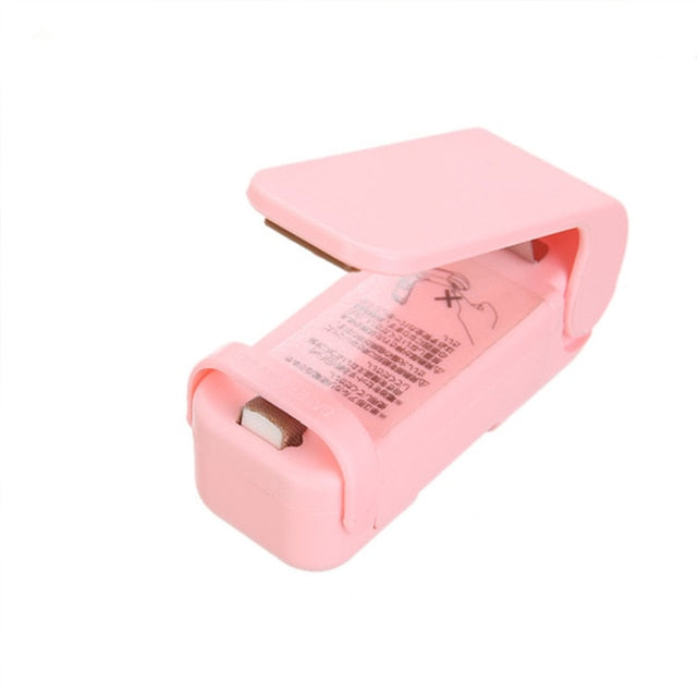 kitchen gadget, electronics, pink mini bag sealer,  kitchen devices, home devices