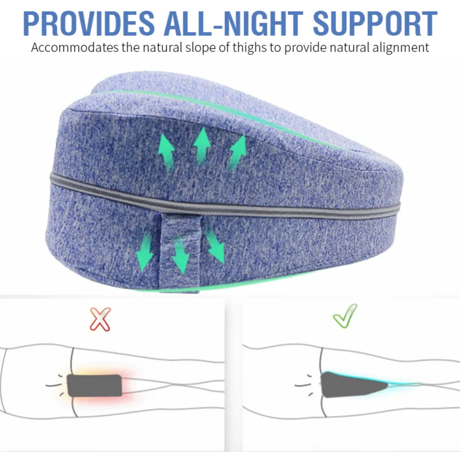 Contour Leg & Knee Foam Support Pillow