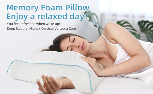 Memory Foam Pillow-Couple Pillow Breathable Arm Rest