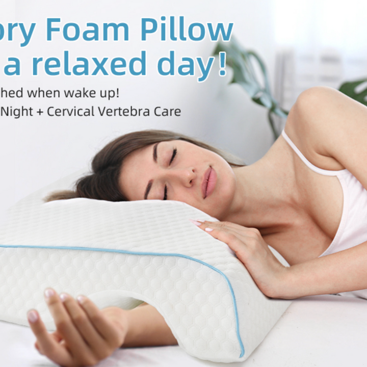 Memory Foam Pillow-Couple Pillow Breathable Arm Rest