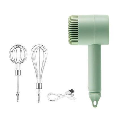 Wireless Portable Electric Food Mixer Hand Blender 3 Speeds High Power Dough Blender Egg Beater Hand Mixer