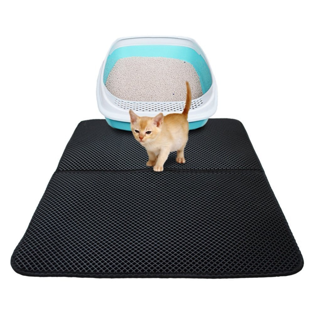 Cat Litter Mat Double Layer Waterproof Urine Proof Trapping Mat