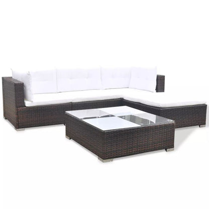 VidaXL 5 Piece Patio Lounge Set with Cushions