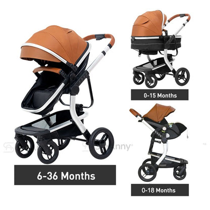 Travel System 5-IN-1 Baby Stroller Portable Baby Carriage